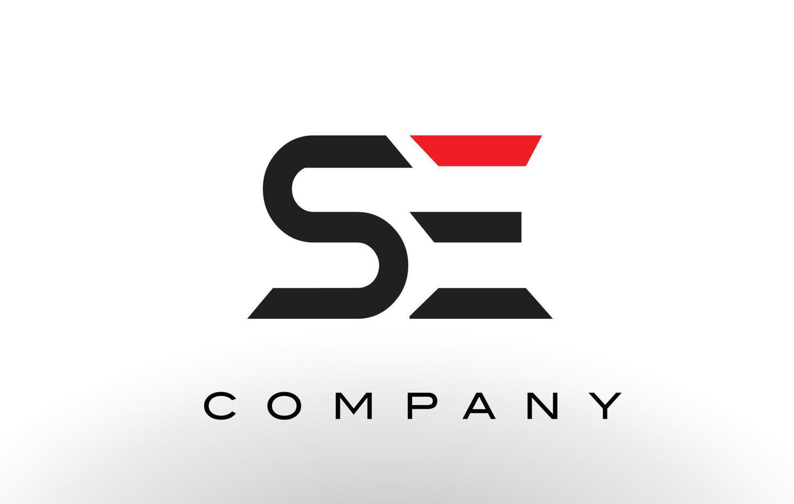 se logo. vector de diseño de letra.