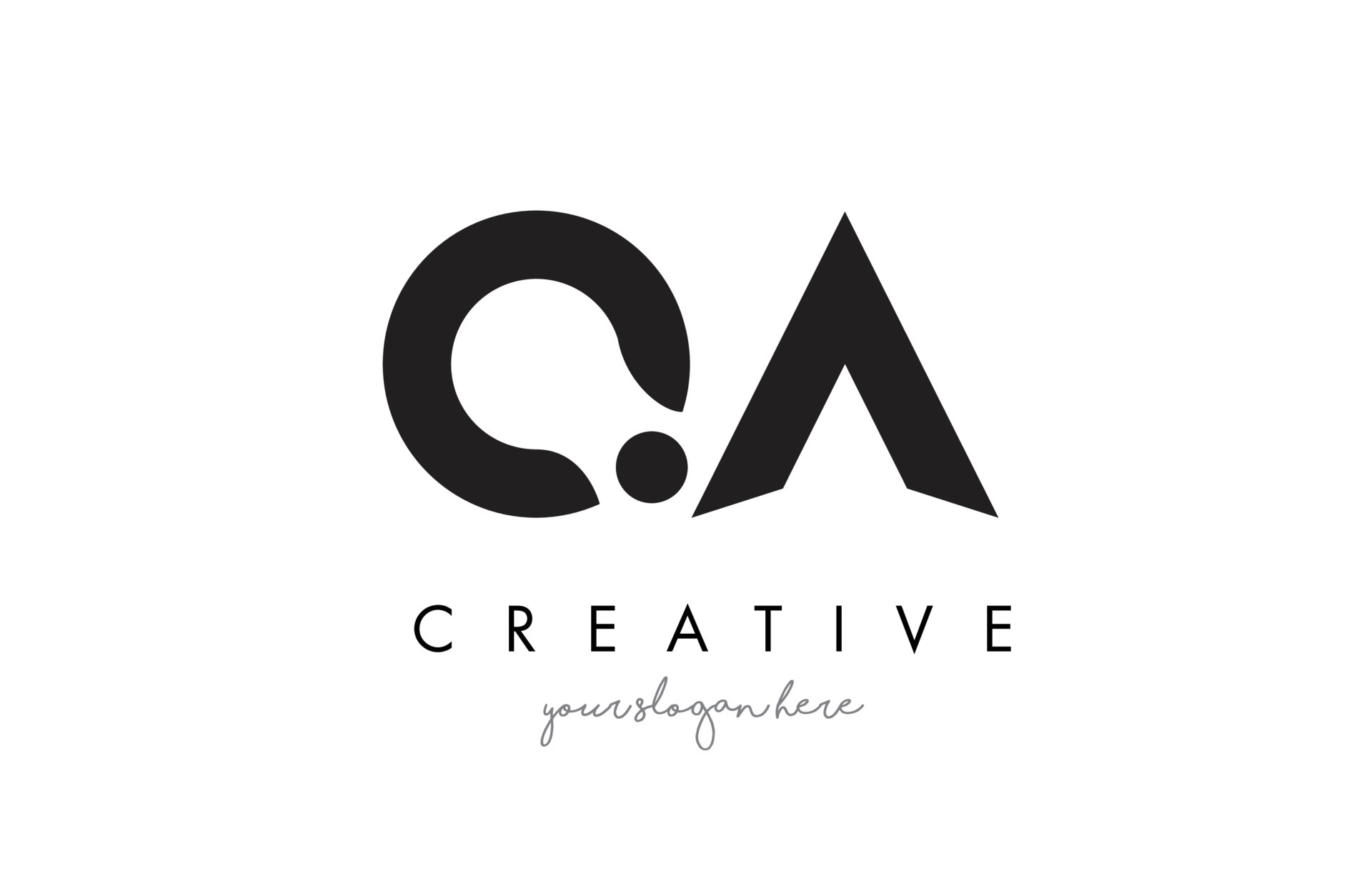 QA Letter Logo Design with Creative Modern Trendy Typography. 4907860