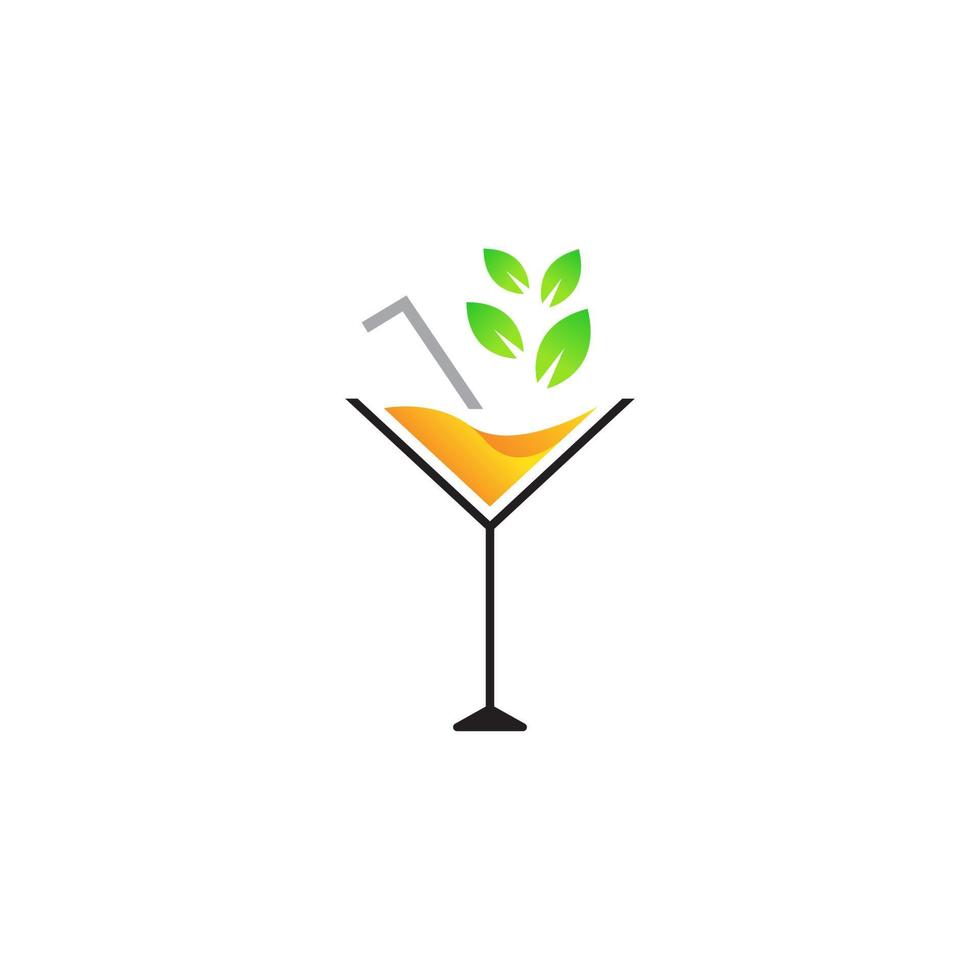 bebida de jugo de plantilla de diseño de logotipo vectorial vector