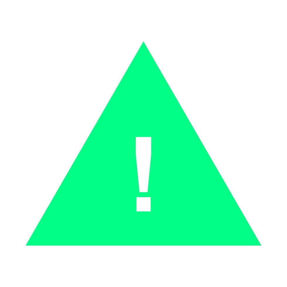 Warning sign on white background vector