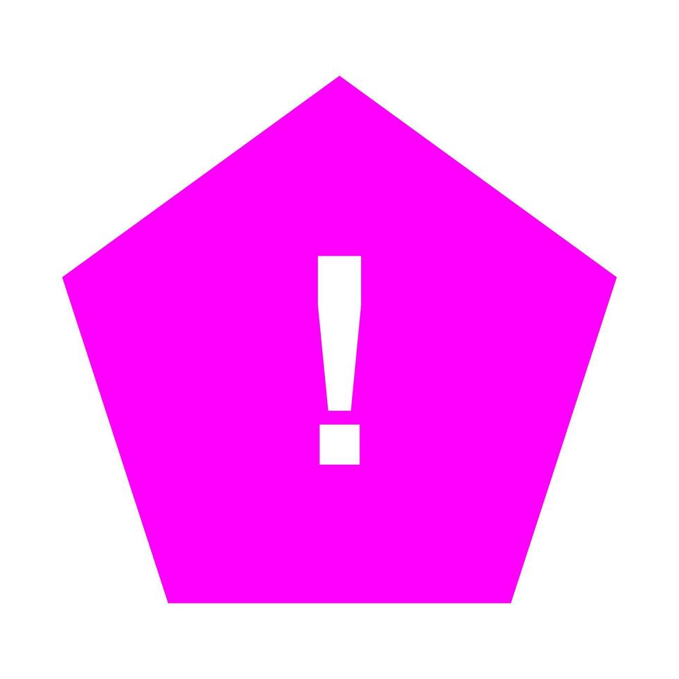 Warning sign on white background vector