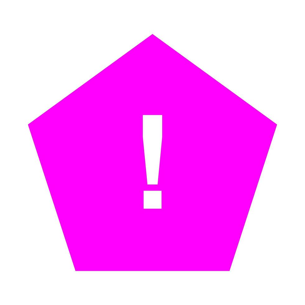 Warning sign on white background vector