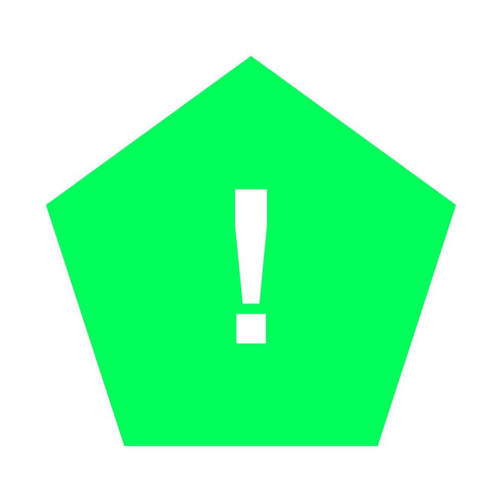 Warning sign on white background vector