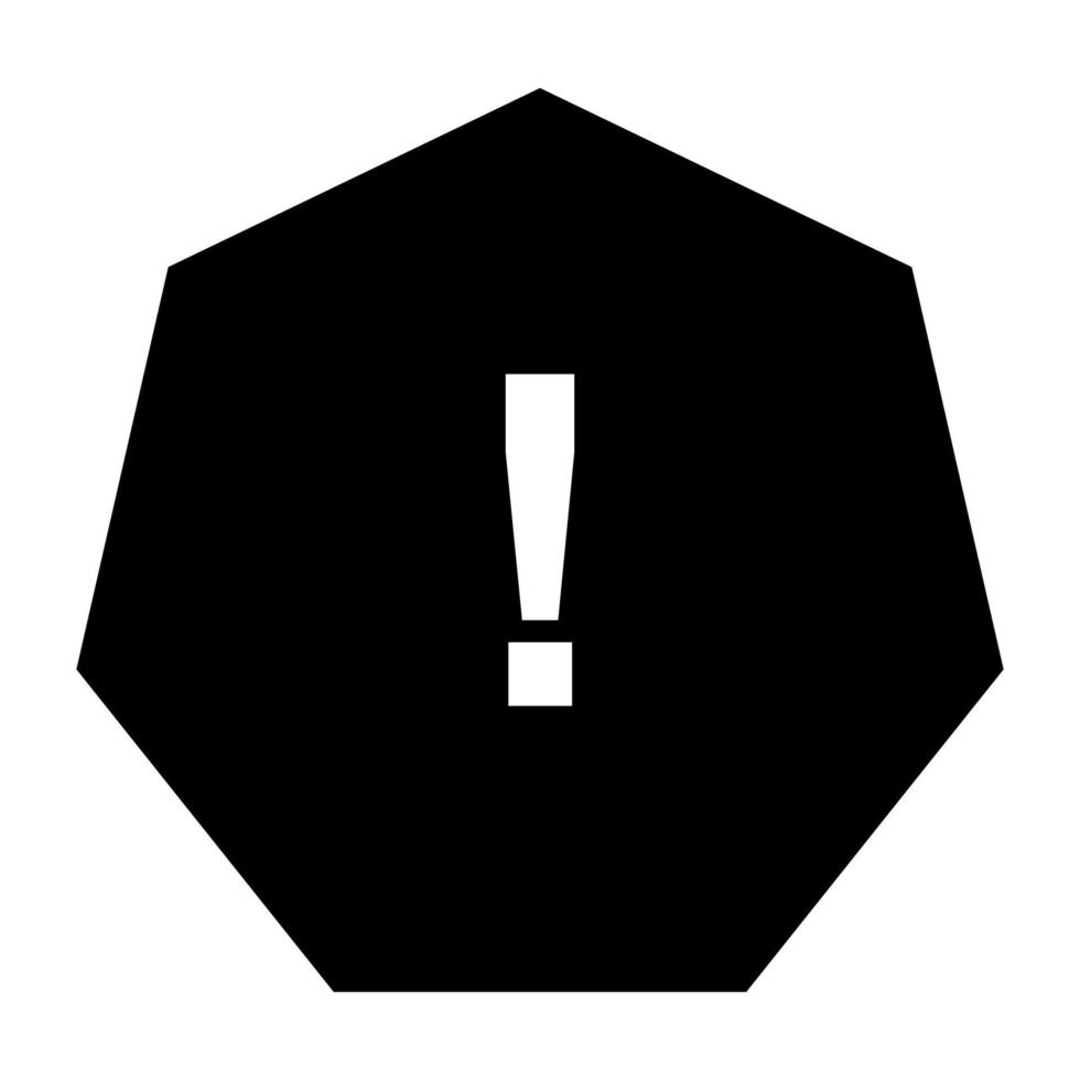 Warning sign on white background vector