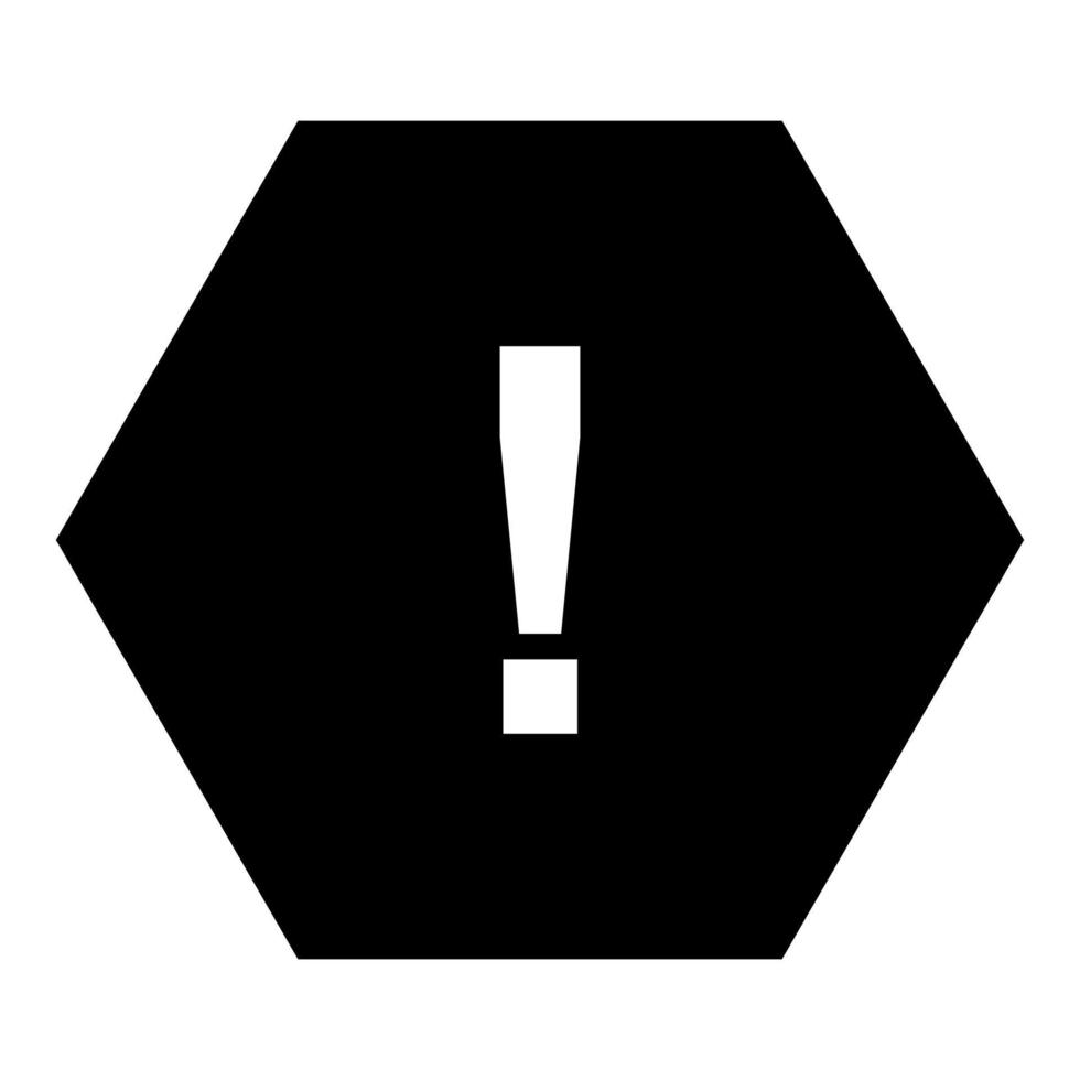 Warning sign on white background vector