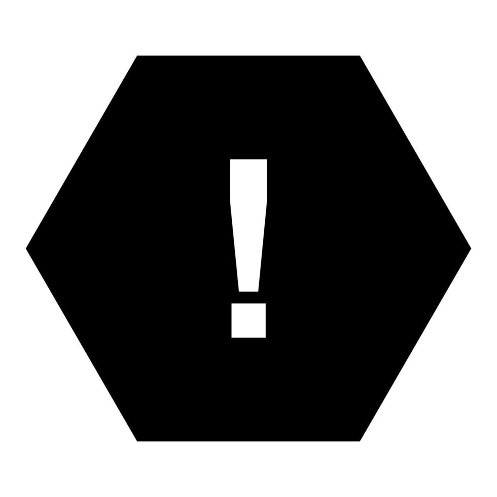 Warning sign on white background vector