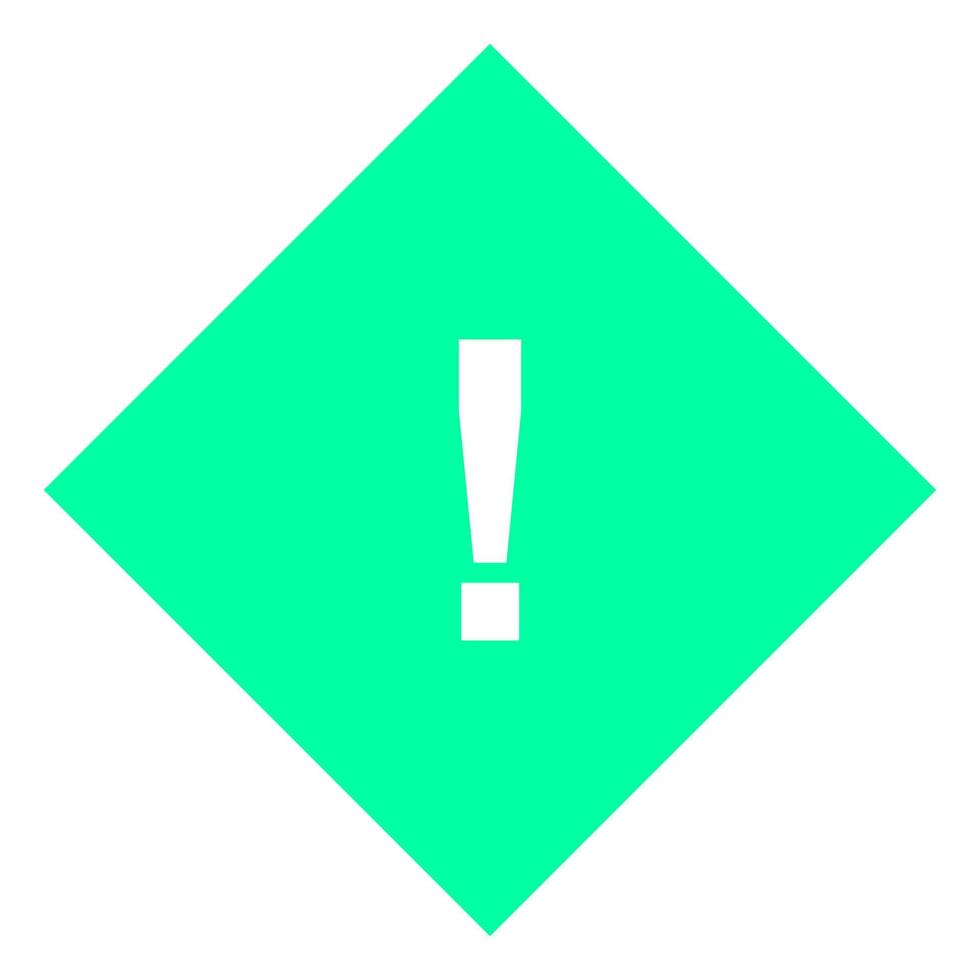 Warning sign on white background vector