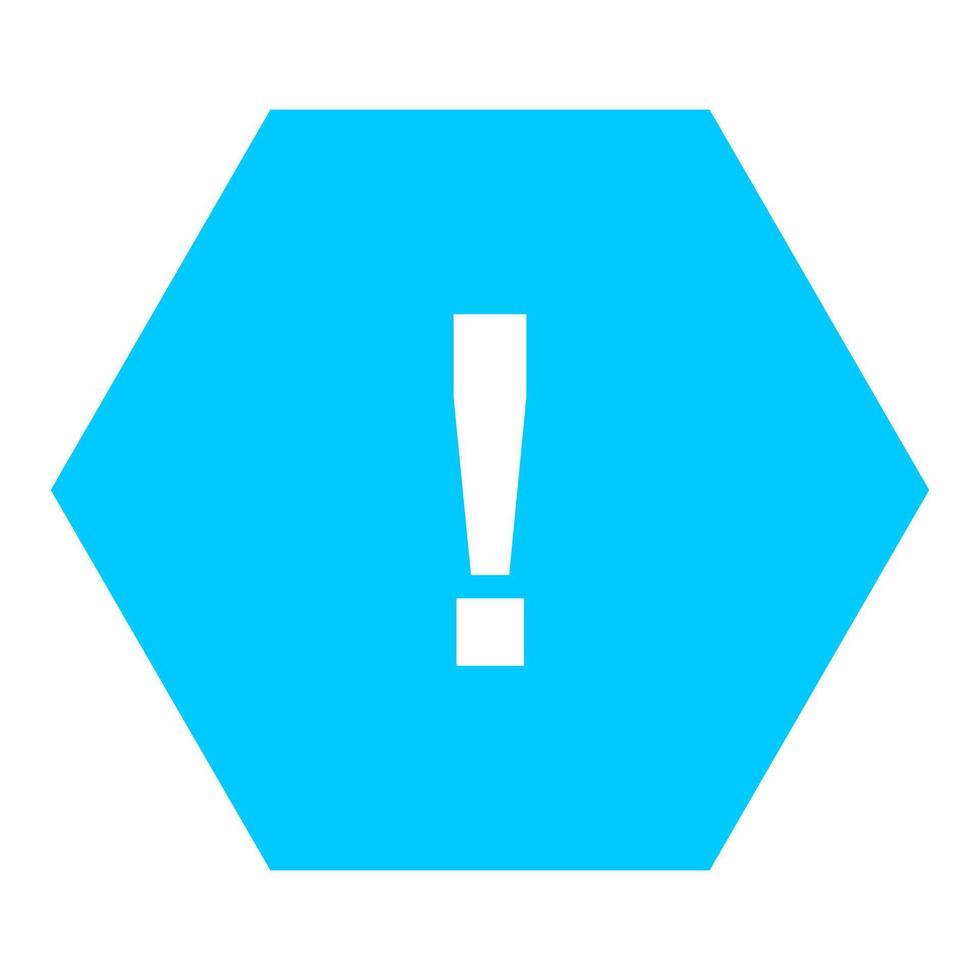 Warning sign on white background vector