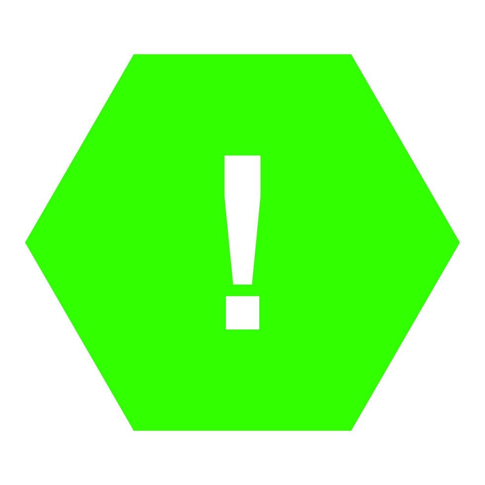 Warning sign on white background vector