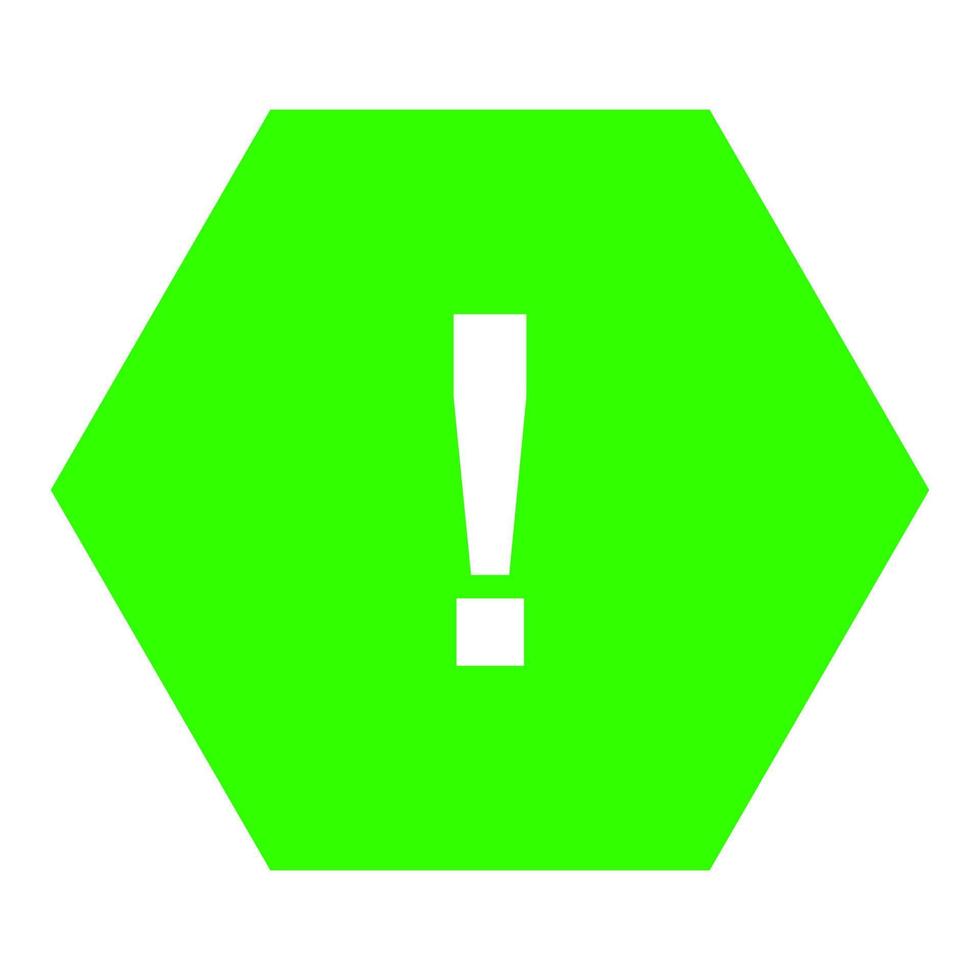 Warning sign on white background vector