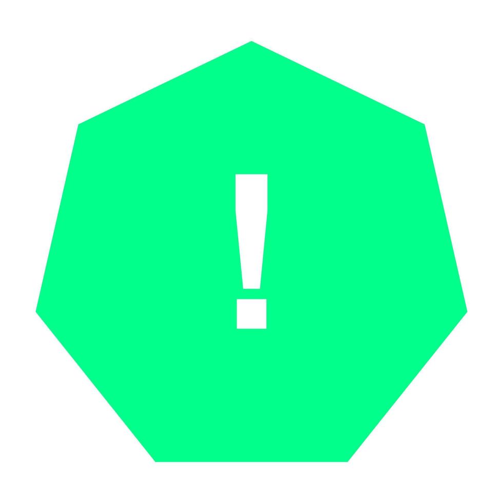 Warning sign on white background vector