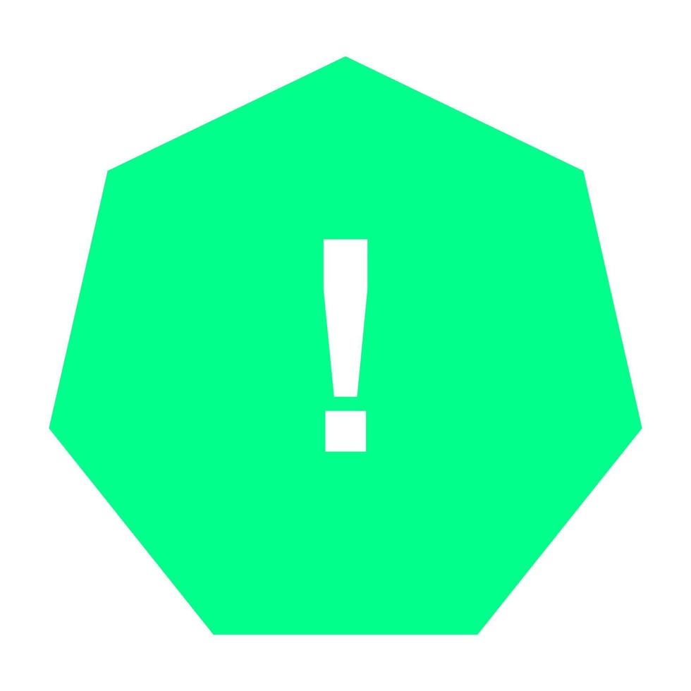 Warning sign on white background vector