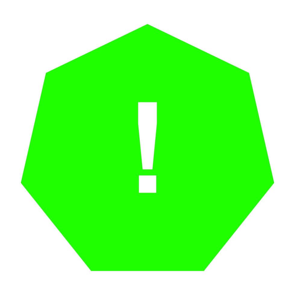 Warning sign on white background vector
