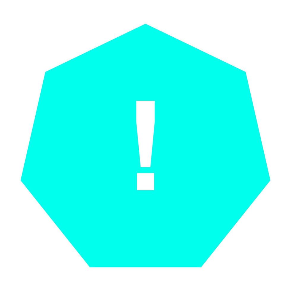 Warning sign on white background vector