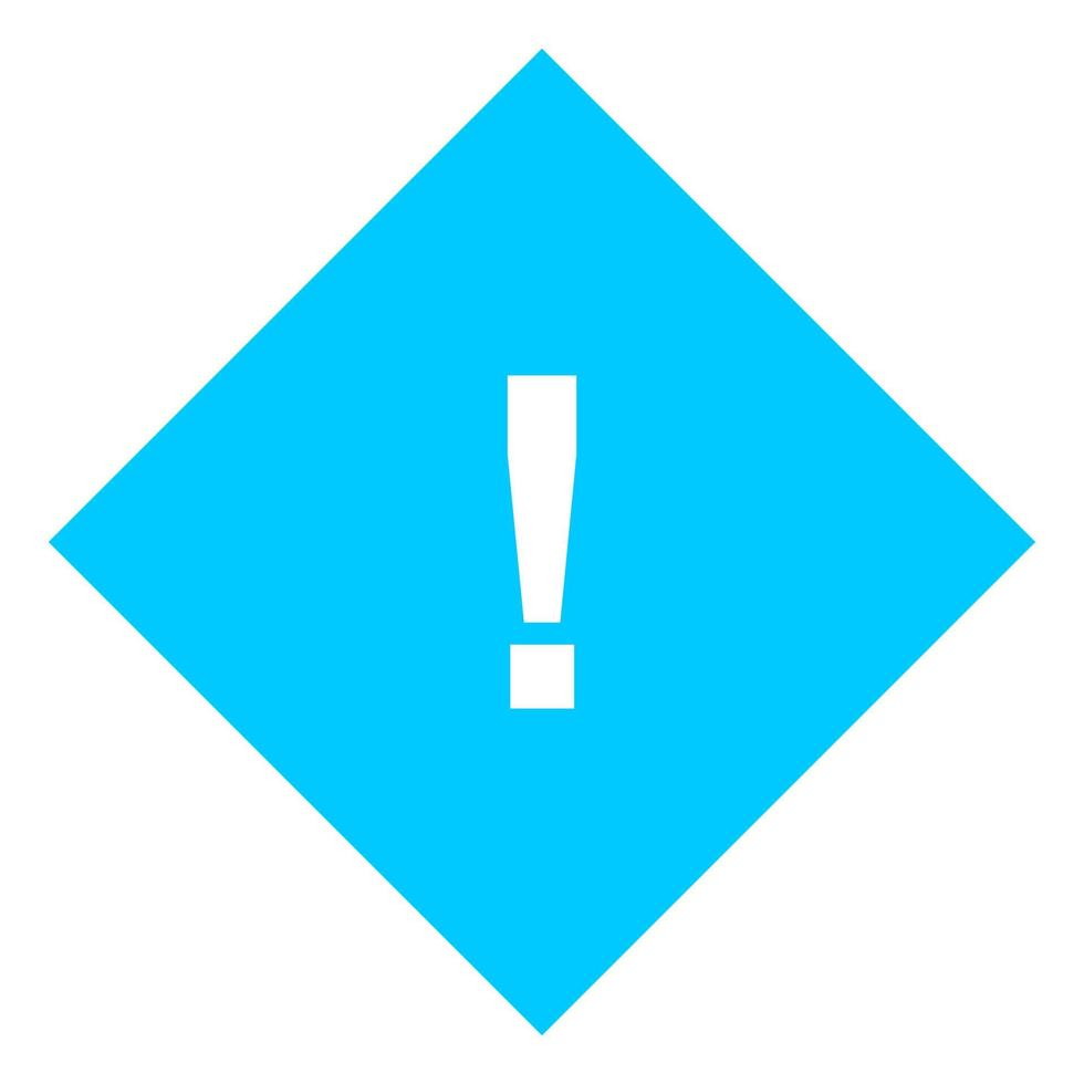 Warning sign on white background vector