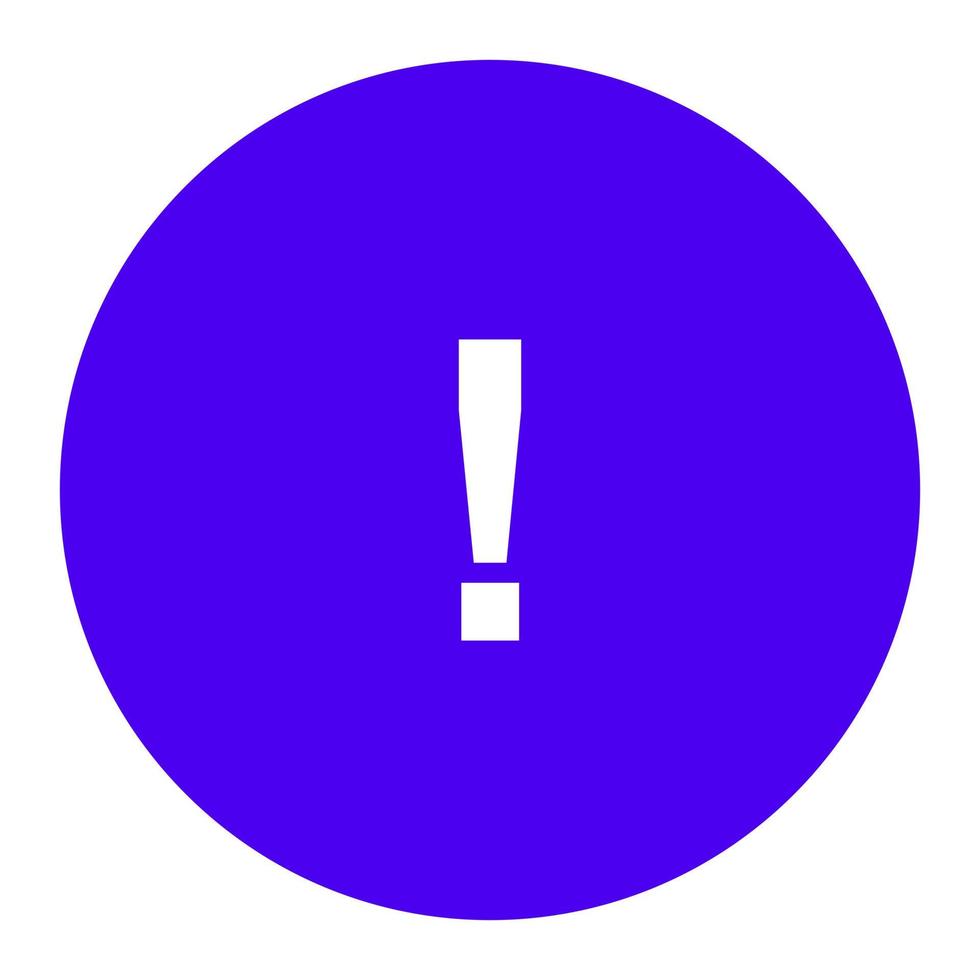 Warning sign on white background vector