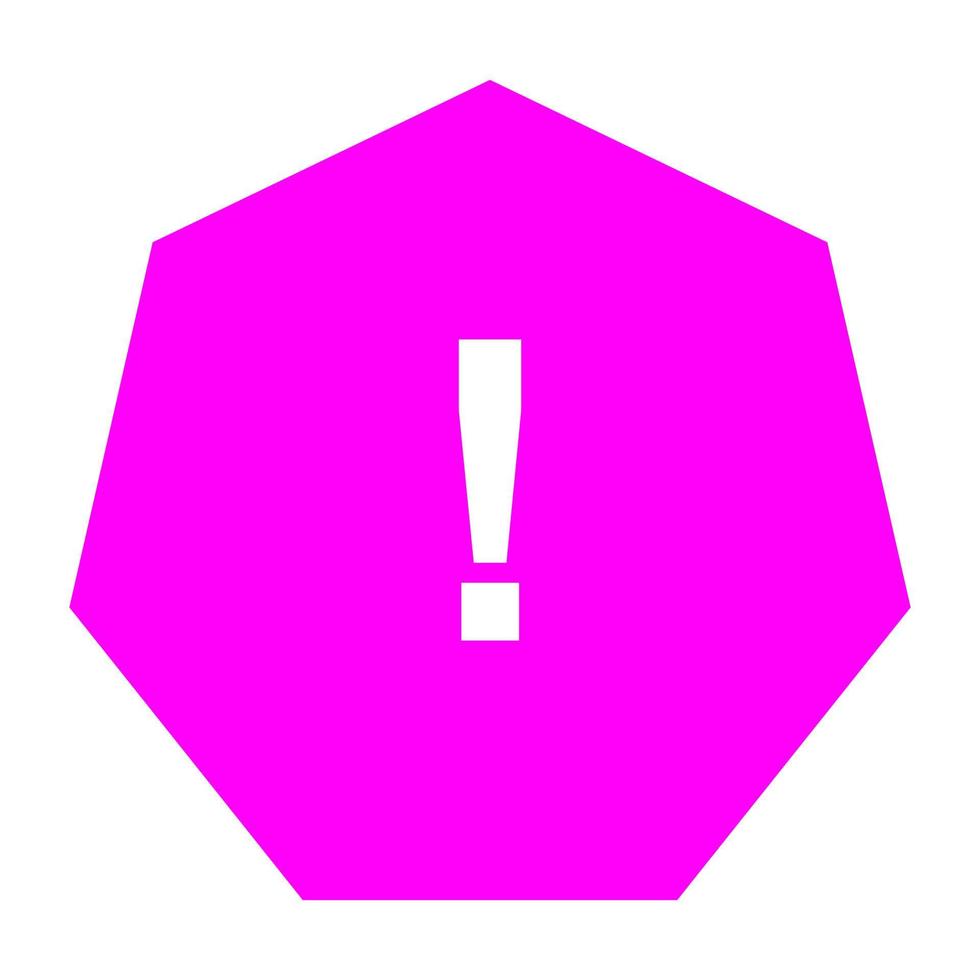 Warning sign on white background vector