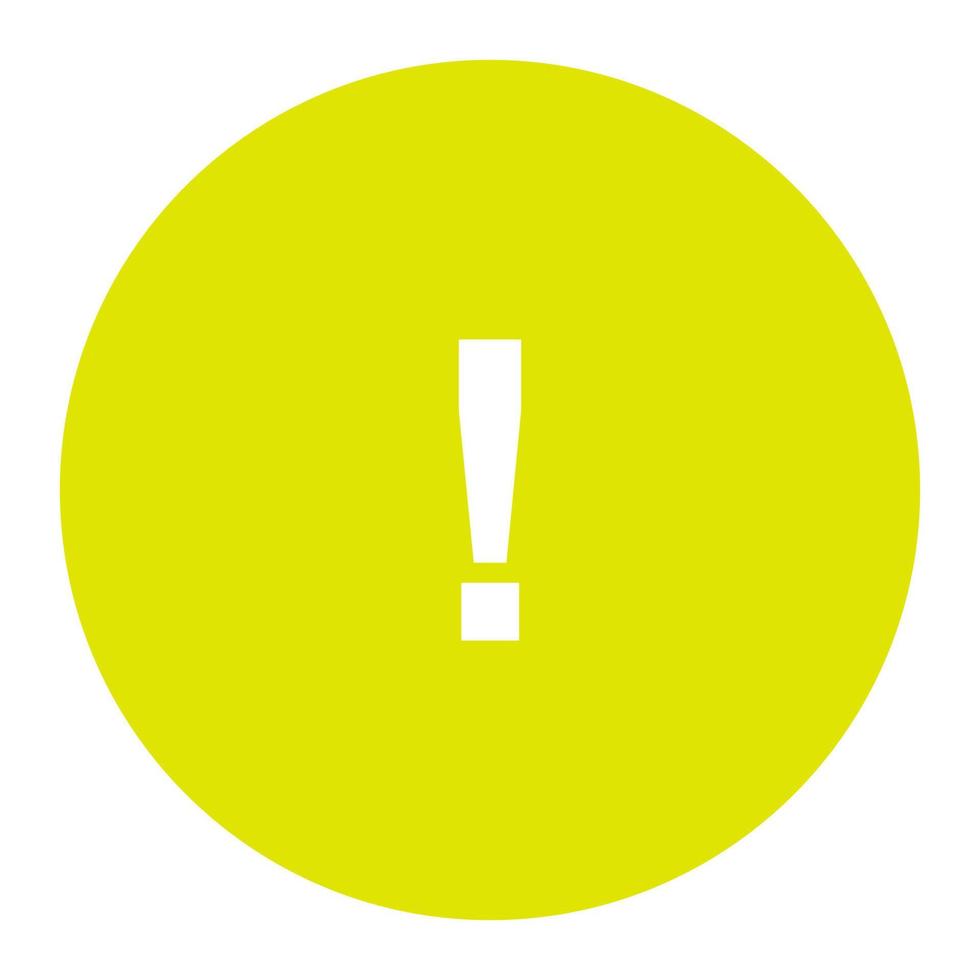 Warning sign on white background vector