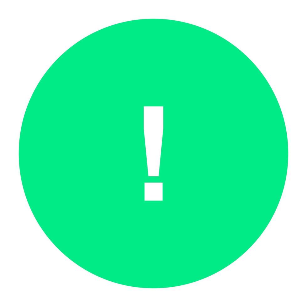 Warning sign on white background vector
