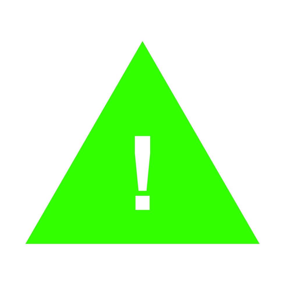 Warning sign on white background vector