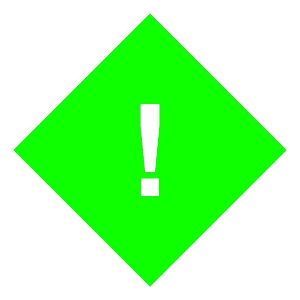 Warning sign on white background vector