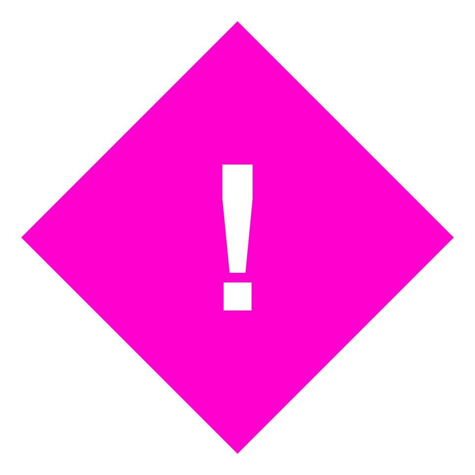 Warning sign on white background vector