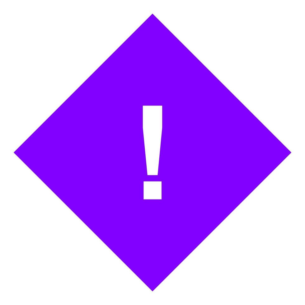 Warning sign on white background vector