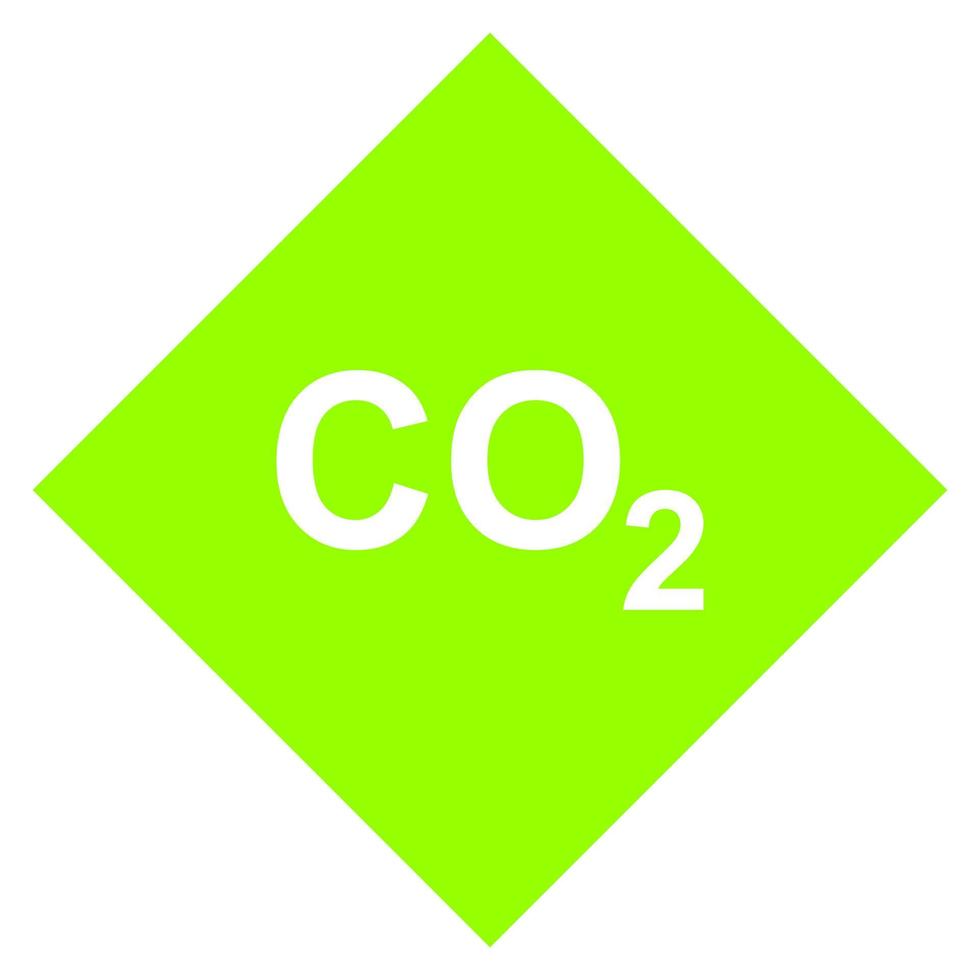 señal de co2 sobre fondo blanco vector