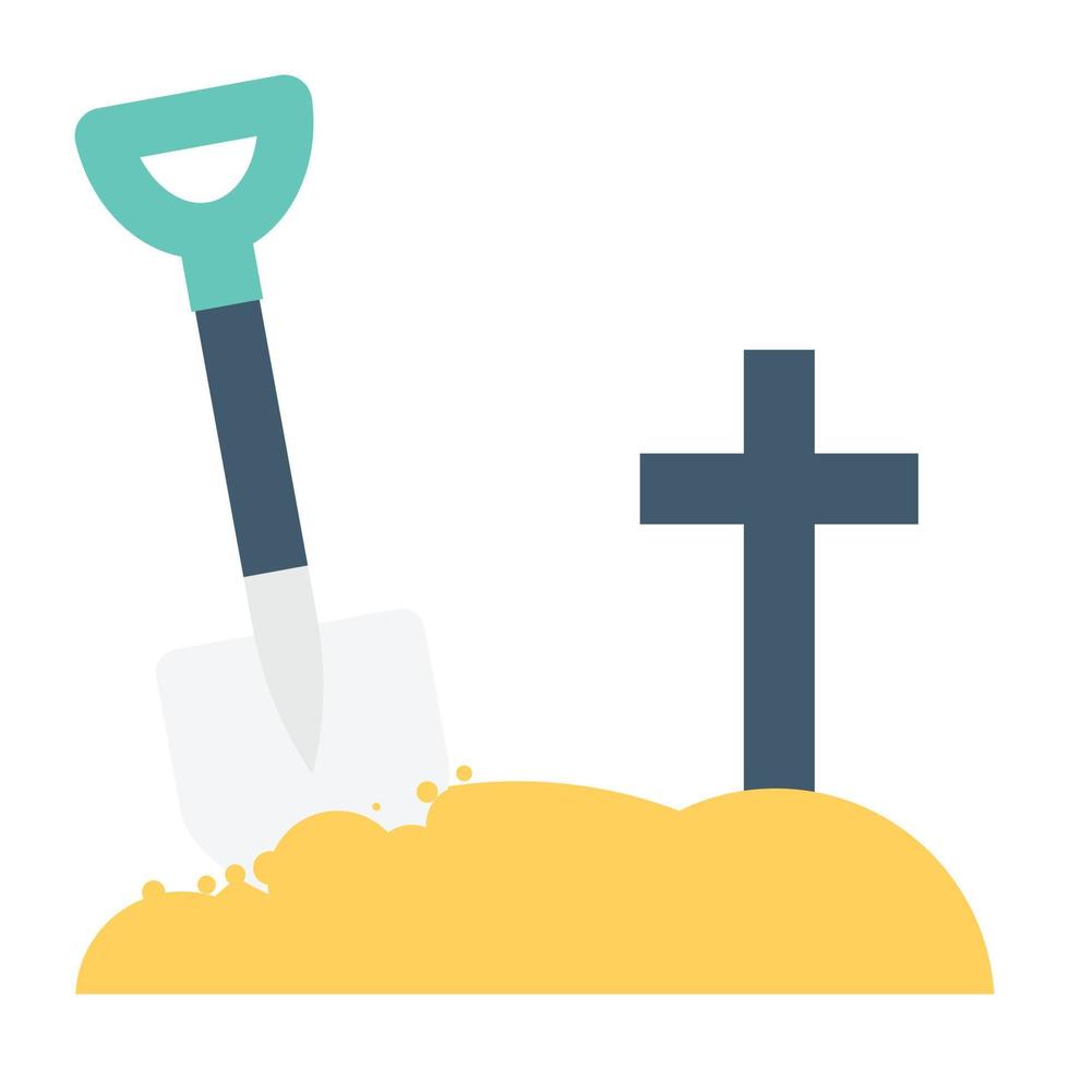 Gravestone Vector Icon