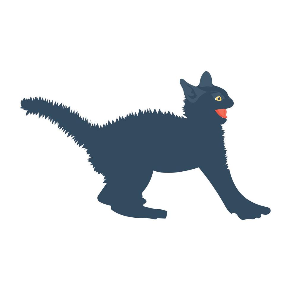 icono de vector de gato