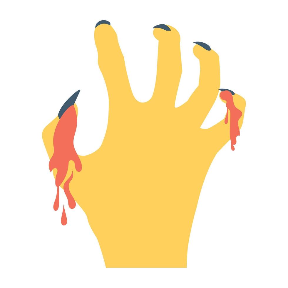 Bloody Hand Vector