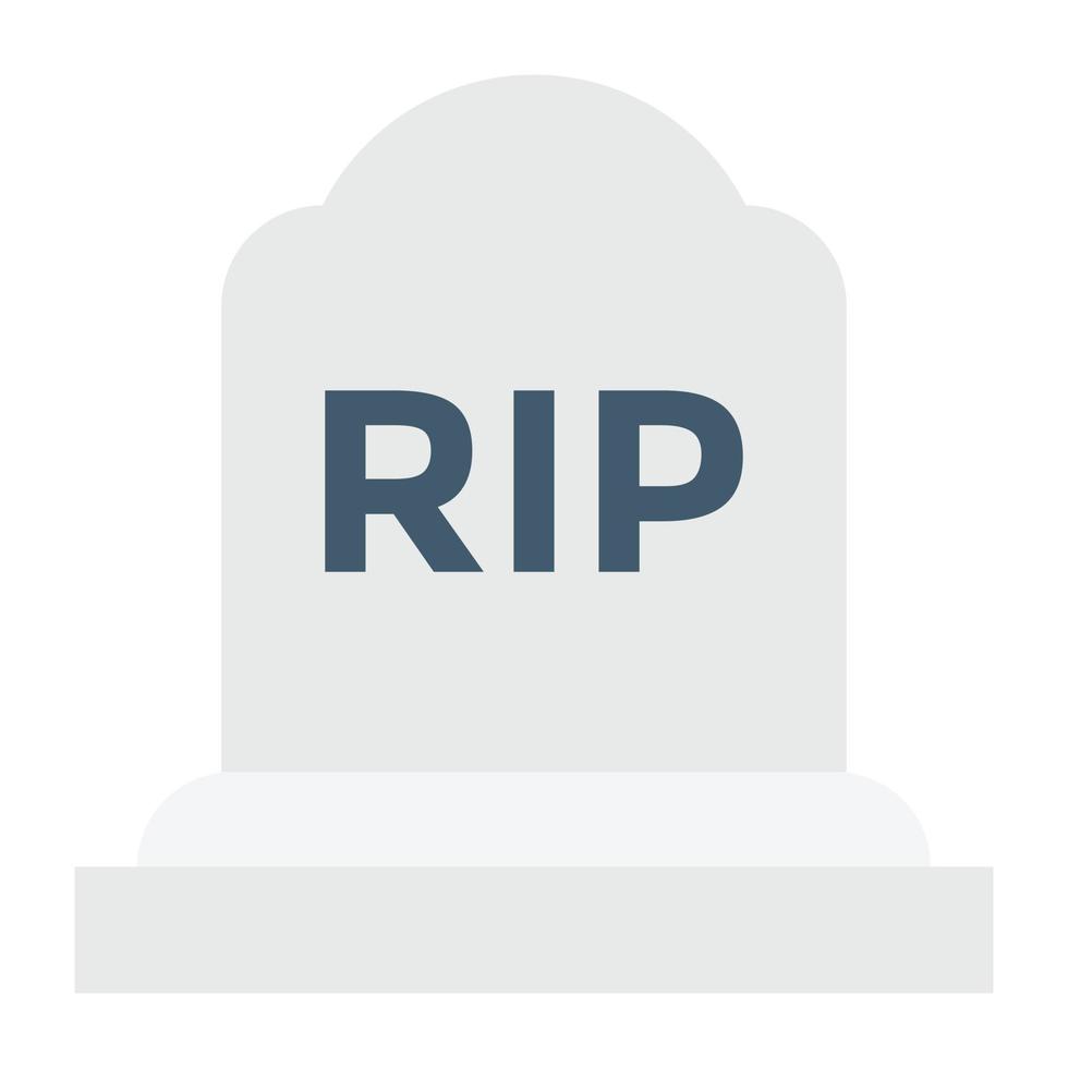 Gravestone Vector Icon