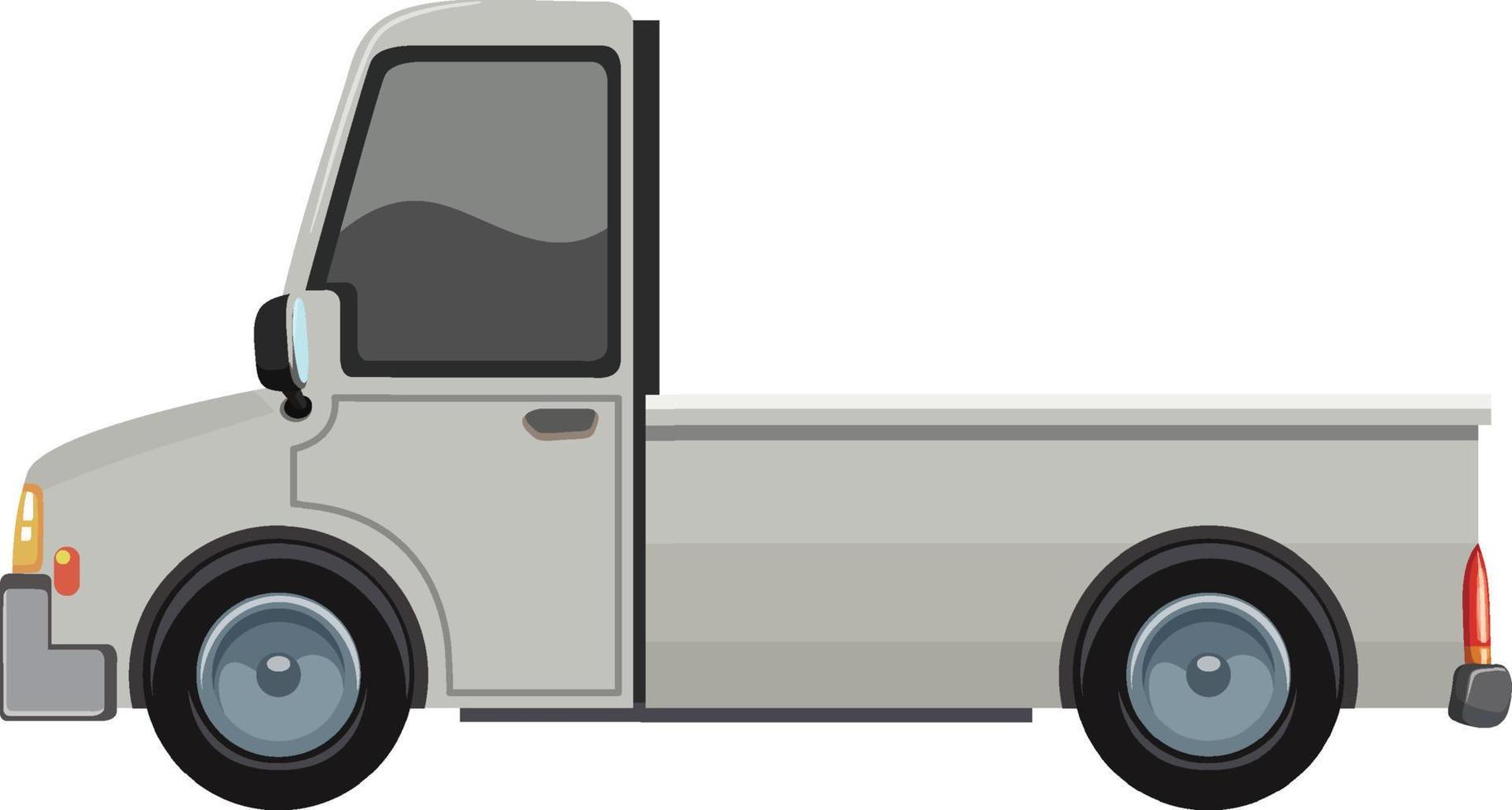 Isolated truck pickup car in cartoon style vector