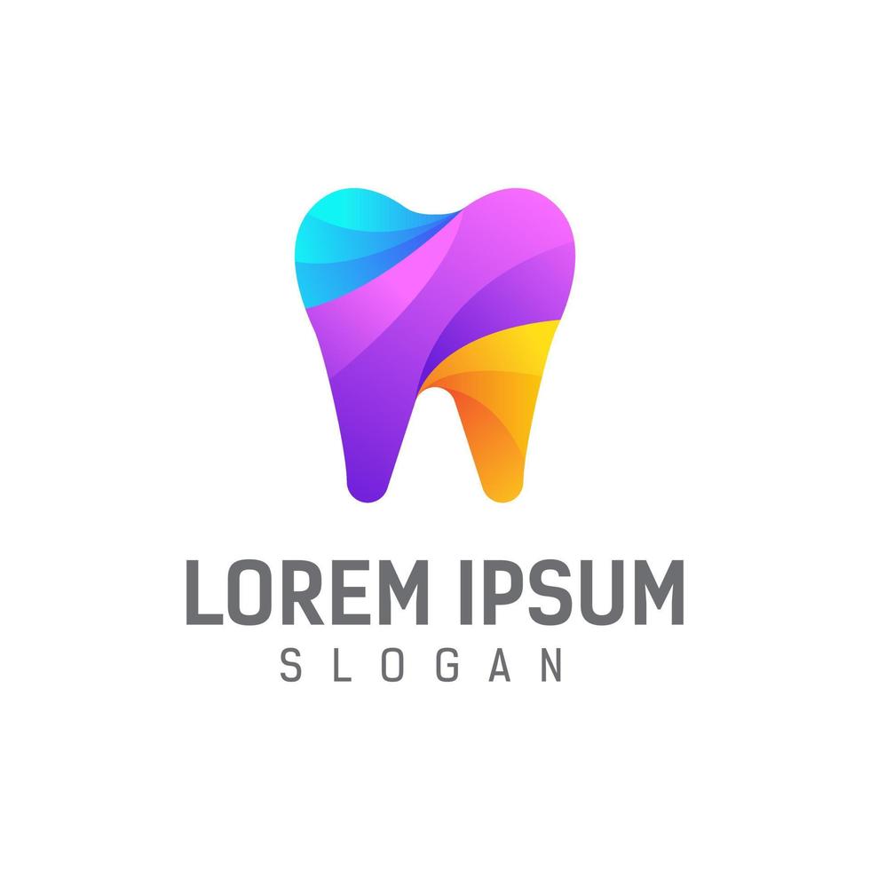 dental logo design template vector