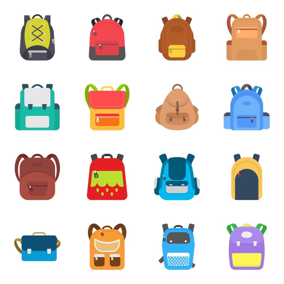 Kids School Backpack vector