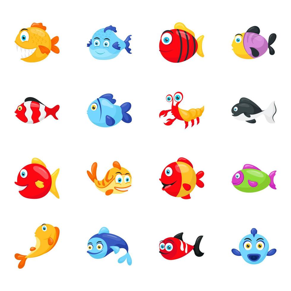 conceptos de animales marinos vector