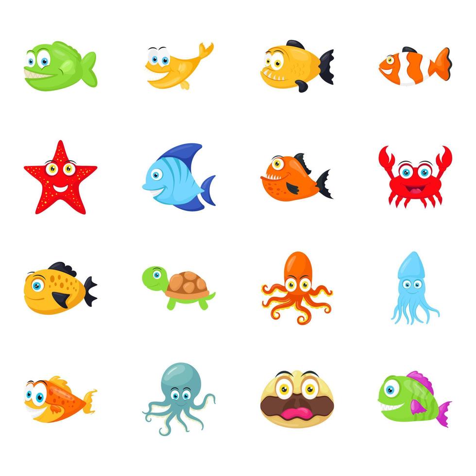 Sea Animals Concepts vector