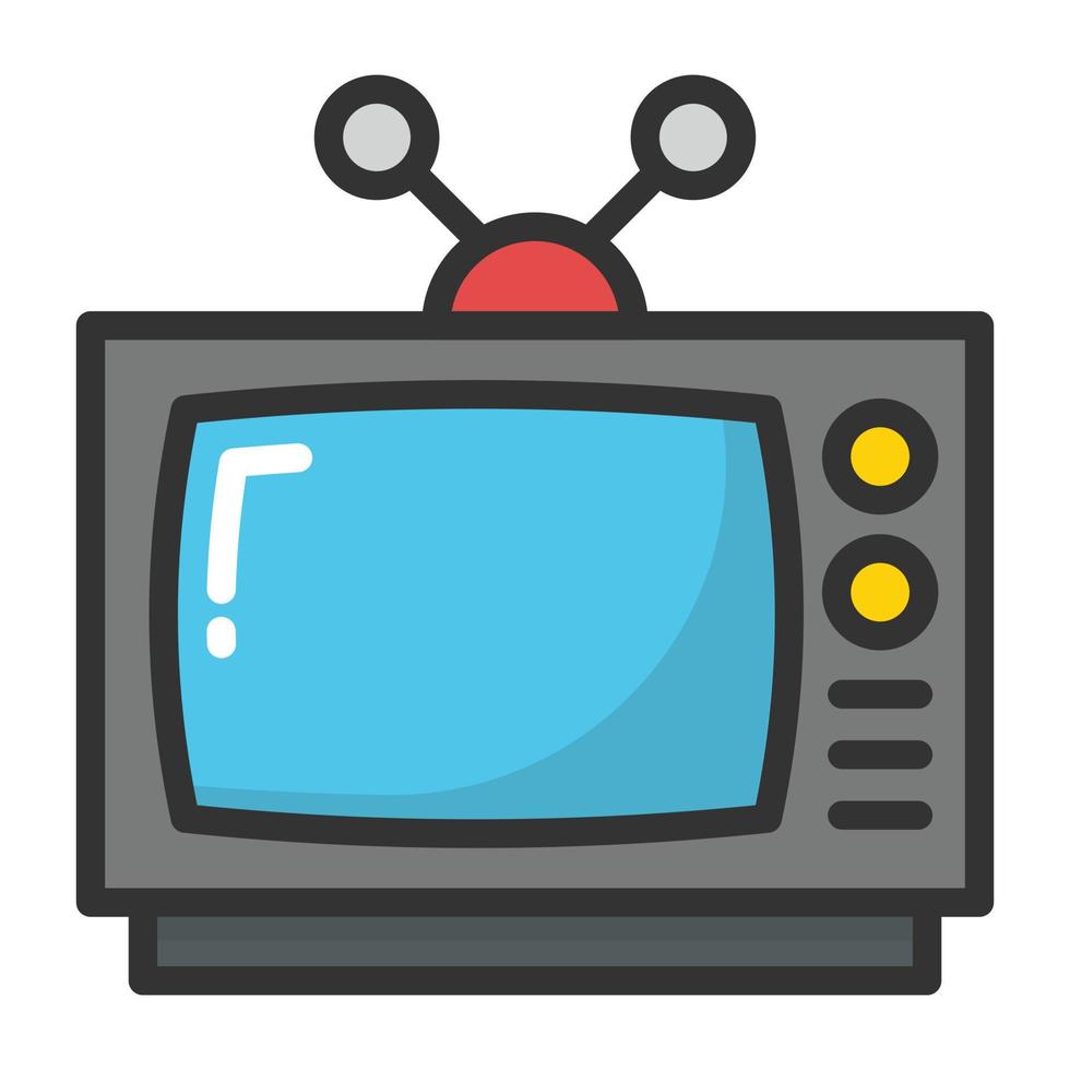 Trendy Television Concepts vector