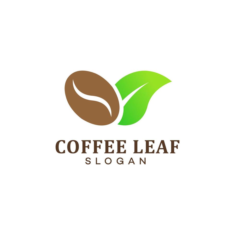 nature coffee logo design template vector