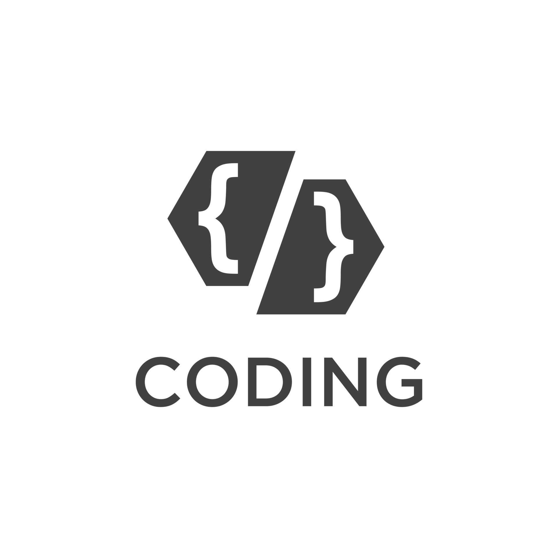 coding logo design template 4908879 Vector Art at Vecteezy