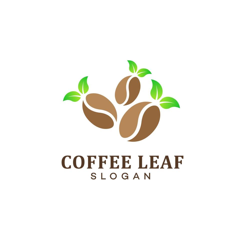 nature coffee logo design template vector