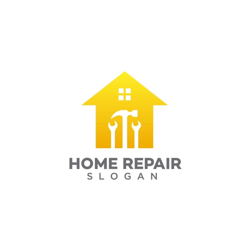 home repair logo design template vector