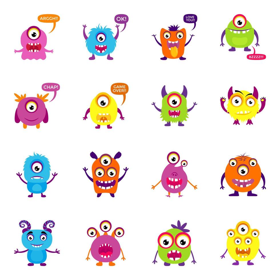 Eyed Monster Concepts vector