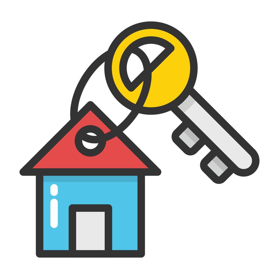 Home Keychain Concepts vector