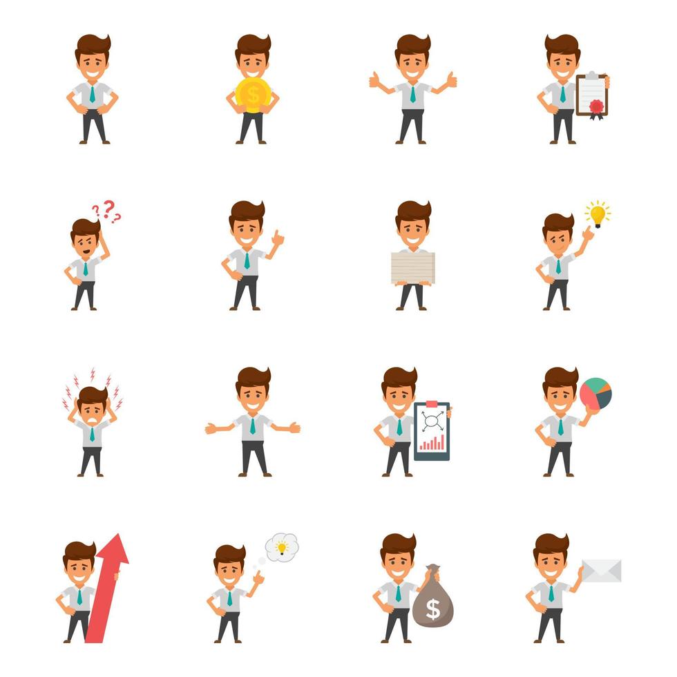 Office Workers Concepts vector