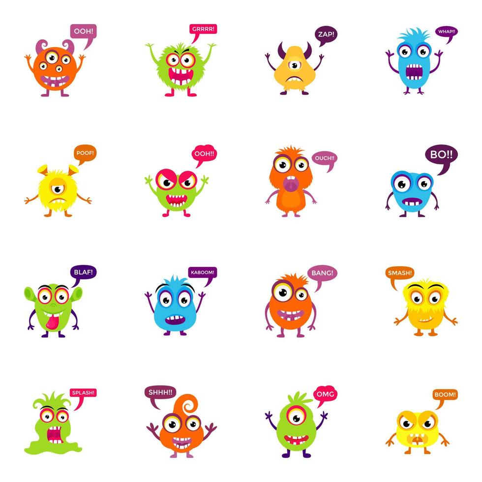 Trendy Screaming Concepts vector