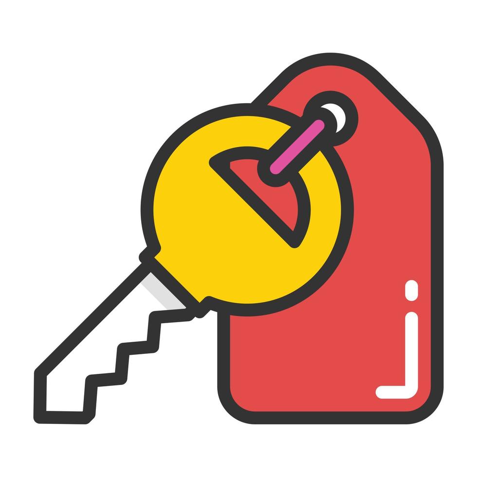Trendy Keychain Concepts vector
