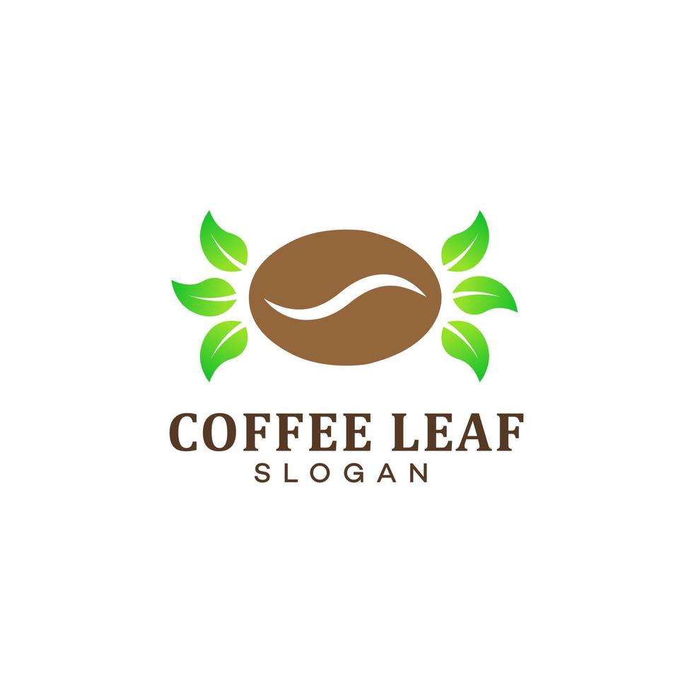 nature coffee logo design template vector