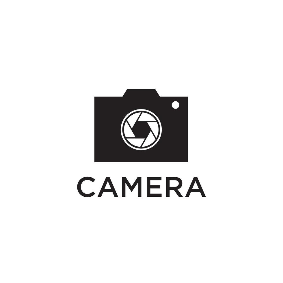 camera store logo design template vector