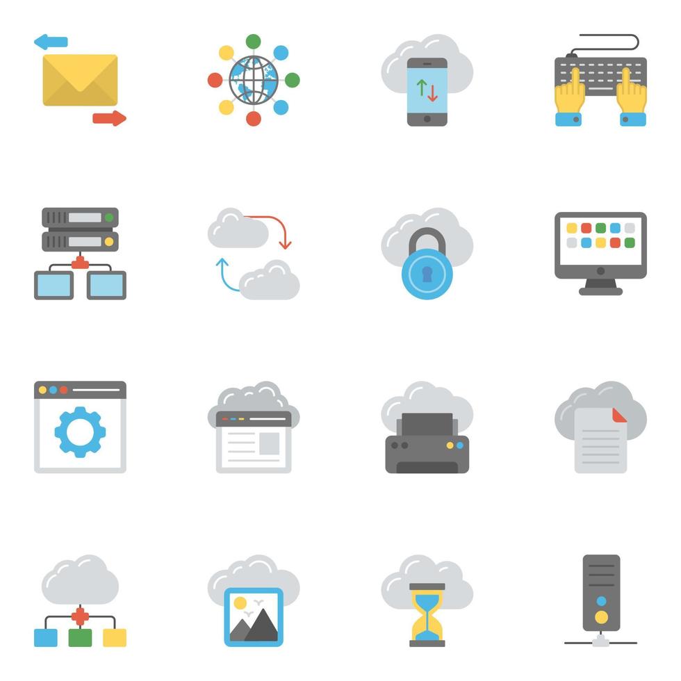 Network And Cloud Computing vector